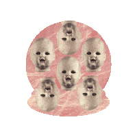 Creepy Cute Halloween Sticker by TheGrungeMonkey
