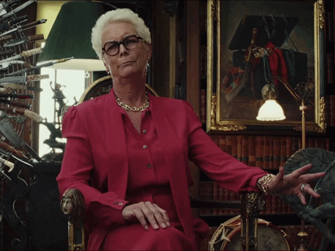 TRENDSGIF giphyupload come on gesture jamie lee curtis GIF