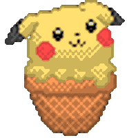 ice cream pika STICKER