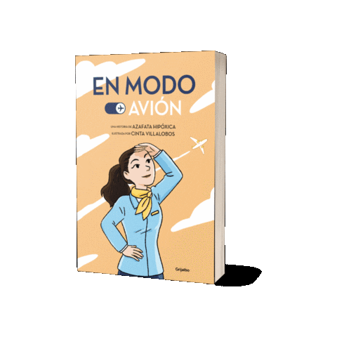 azafatahipoxica giphygifmaker fly book comic Sticker