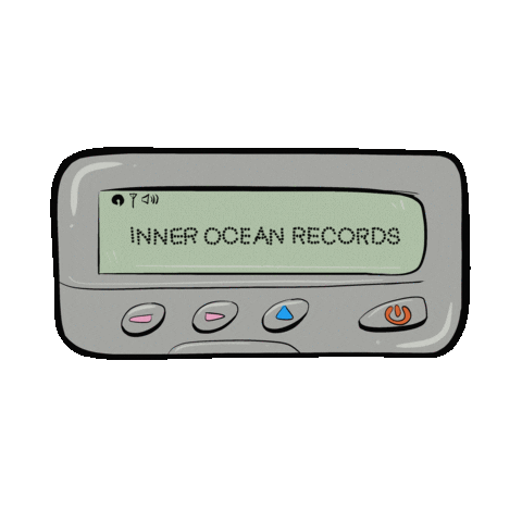 Text Pager Sticker by Inner Ocean Records