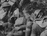 NationalWWIMuseum black and white bored military footage GIF