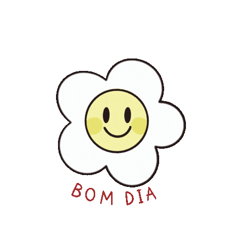 gicamarosk giphyupload smile flor bomdia Sticker