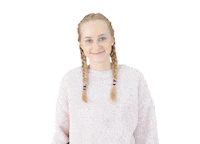 girl hello Sticker by shapefruit