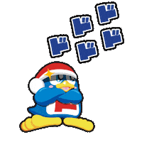 Penguin Plotting Sticker by DONDONDONKISingapore