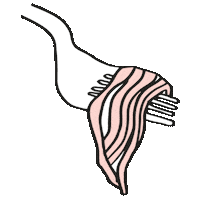 Spaghetti Fork Sticker by Abiby
