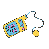 type one good job Sticker by T1D LYF