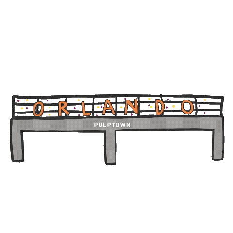Orlando Sticker by Pulptown