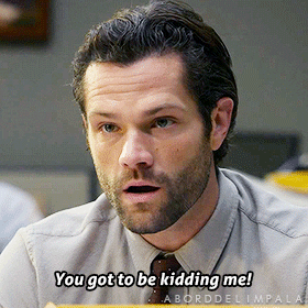 aborddelimpala jared padalecki walker kidding aborddelimpala GIF