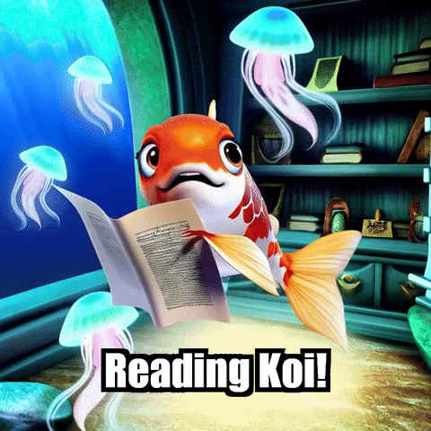 Koi Fish Reading GIF by TheConfishius