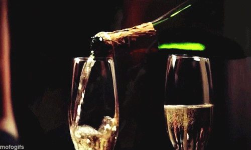 the vampire diaries champagne GIF