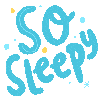 Tired Night Sticker by Linzie Hunter