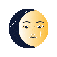 clap_paris clap moon jewel lune Sticker