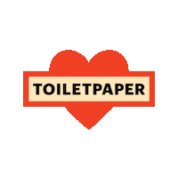 I Love You Logo Sticker by Toiletpapermagazine