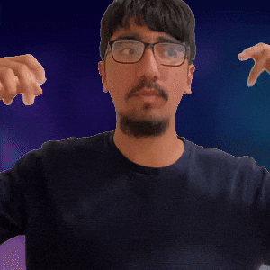 Scolding a finger stickman for being mean