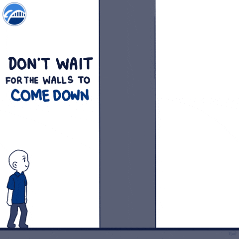 Break Through Waiting GIF by ironbrij