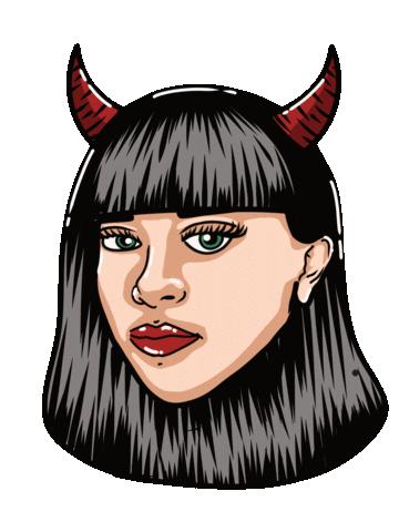 Girl Diablita Sticker