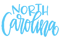 North Carolina Basketball Sticker by All She Wrote Notes