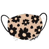 Flowers Mask Sticker