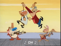 ren and stimpy nicksplat GIF