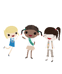 Girl Scouts Friends Sticker by Girl Scouts River Valleys