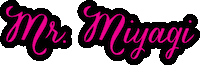 MrMiyagiMelbourne pink neon restaurant japanese Sticker