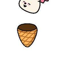 Happy Ice Cream Sticker by PlayDappTown