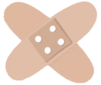 Band Aid Pain Sticker