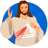 Jesus Faustine Sticker