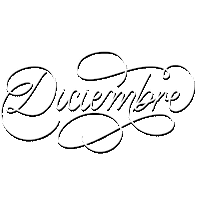Lettering Diciembre Sticker
