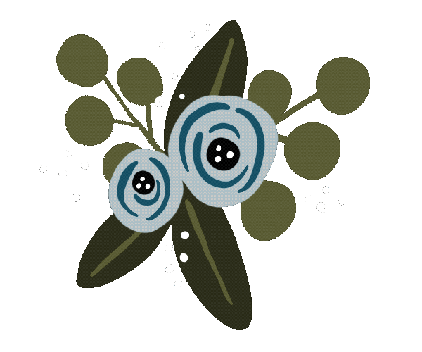 luciamorenomontero flowers leaves decor luciamorenomontero Sticker