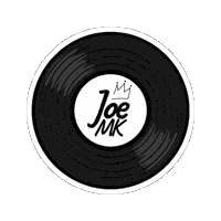 iamjoemk music dj vinyl record Sticker