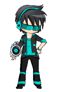 Lunime anime music blue games Sticker