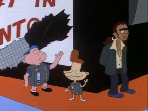 hey arnold nick splat GIF