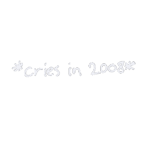 MariaOnTheMoon cry taylor year handwritten Sticker