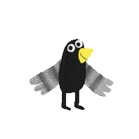 I Love You Bird Sticker by Loes Riphagen