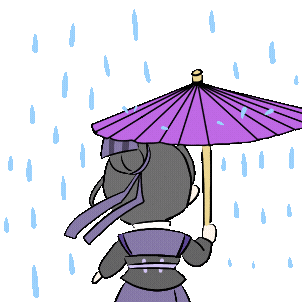 Sad Rain Sticker