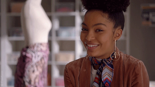 Happy Yara Shahidi GIF by grown-ish
