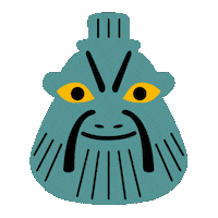 Ancient Egypt Demon Sticker by Amos Rex