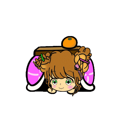 Orange Love Sticker