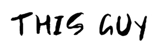 Text Guy Sticker