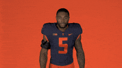 Flexing College Football GIF by Fighting Illini Athletics