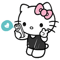 Sanrio hello kawaii kitty message Sticker