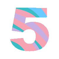 5 Sticker by Bridget's Bunnies