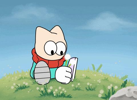 Blowing Away Flower Petals GIF by Globkins