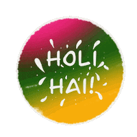 Holi Festival Colors Sticker
