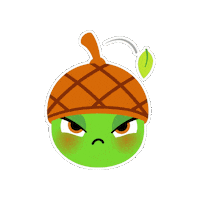 Angry Cross Sticker by Piñata Smashlings