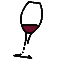 kreativstudioannas wine talk wein redwine Sticker