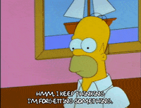 pondering homer simpson GIF