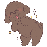 Toy Poodle Happy Dance Sticker